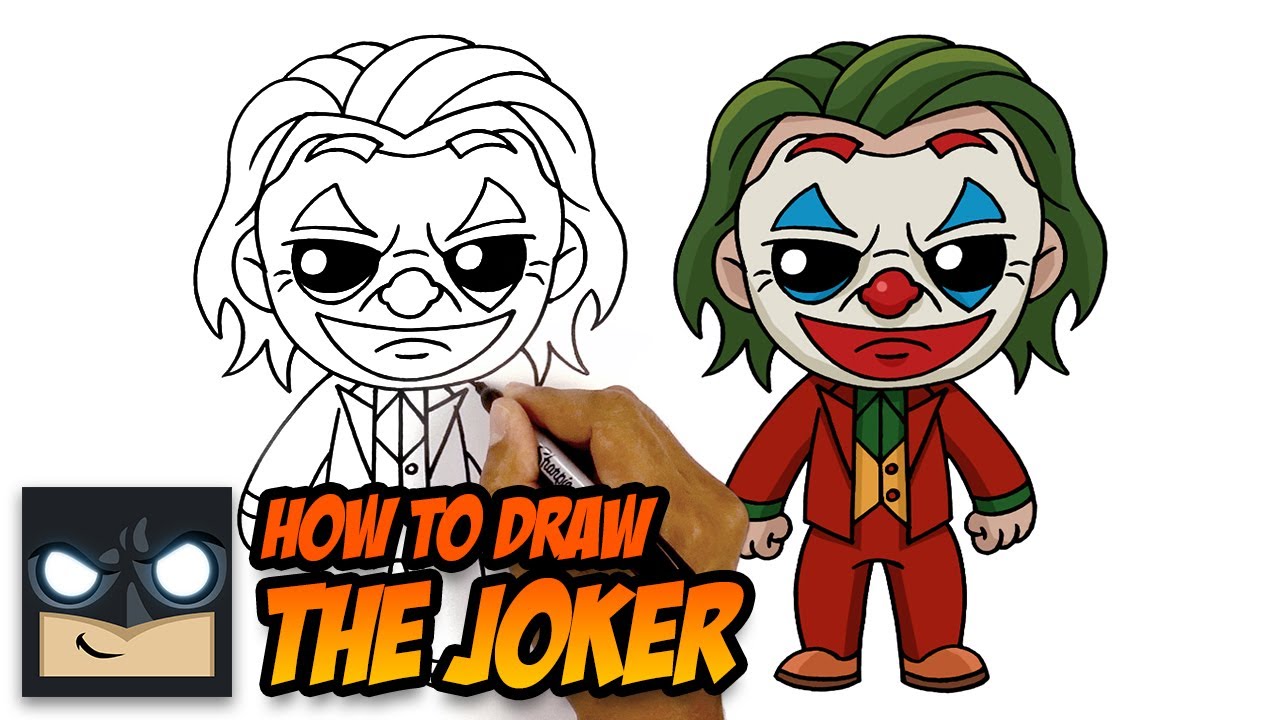 how to draw chibi joker