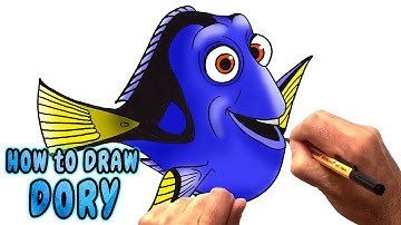 How to Draw Dory from Finding Dory (NARRATED)