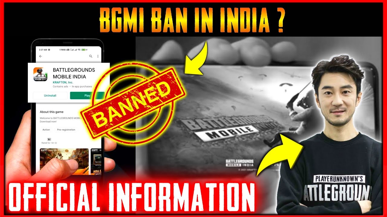 😱BATTLEGROUNDS MOBILE INDIA BANNED OFFICIAL INFORMATION || BGMI BAN NEWS || BGMI BAN IN INDIA 😳
