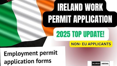 Ireland 🇮🇪 work permit application process update 2025 #nurseabena