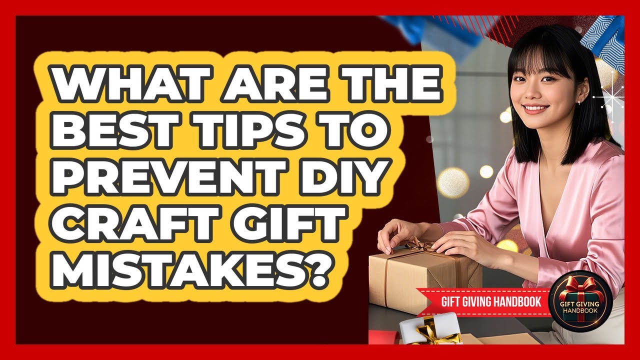 What Are The Best Tips To Prevent DIY Craft Gift Mistakes? - Gift Giving Handbook