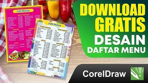 Desain Daftar Menu Makanan dan Minuman | Free Download File Coreldraw #AnsedProject