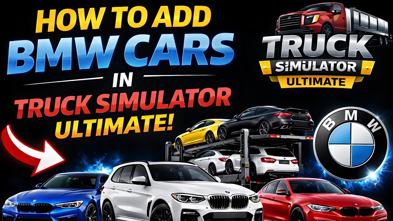 ADD BMW Cars Easily in Truck Simulator ultimate ( Working mod ) 😱