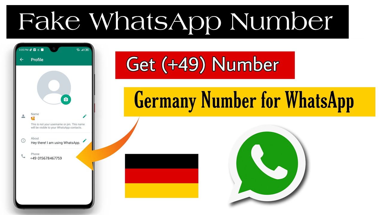 Get (+49) Germany Number for WhatsApp Create fake whatsapp account fake whatsapp number