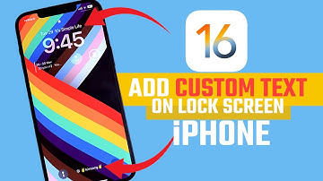 Customize Your iPhone Lock Screen Text - iOS 16 #ios16 #lockscreen
