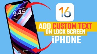 Customize Your iPhone Lock Screen Text - iOS 16 #ios16 #lockscreen screenshot 2