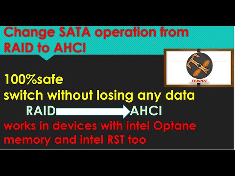 HOW TO SWITH SATA OPERTAION MODE FROM RAID TO AHCI  WITHOUT LOSING ANY DATA      IN EASY STEPS