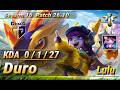 【KRサーバー/C1】Gen.G Duro ルル(Lulu) VS レル(Rell) SUP - Patch26.10 KR Ranked【LoL】