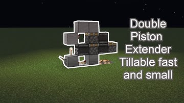 How to build a tileable double piston extender |Minecraft BEDROCK|
