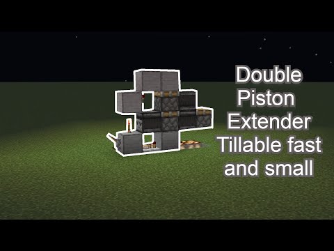 How to build a tileable double piston extender |Minecraft BEDROCK|