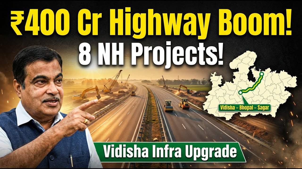 Vidisha में ₹400 Cr के 8 National Highway Projects 🔥 | Nitin Gadkari का बड़ा इंफ्रा धमाका! In detail