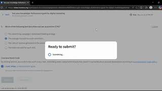 Test your knowledge: Performance goals for digital marketing | Analytics and Measurement Google