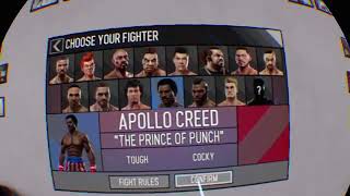 Ps4 Vr Creedrise To Glory Apollo Creed Vs Rocky Balboa