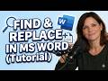 How to Use Find and Replace in MS Word (Tutorial)