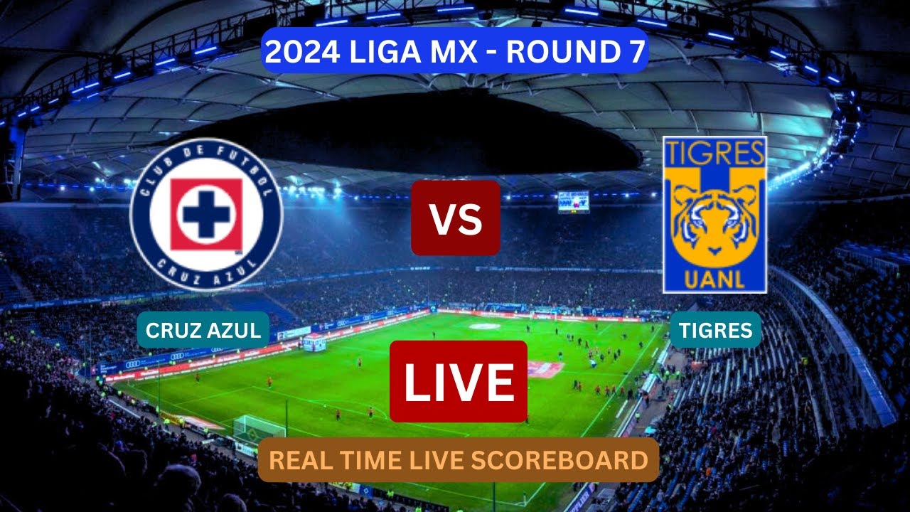 Tigres Vs Cruz Azul LIVE Score UPDATE Today Soccer Football Liga MX