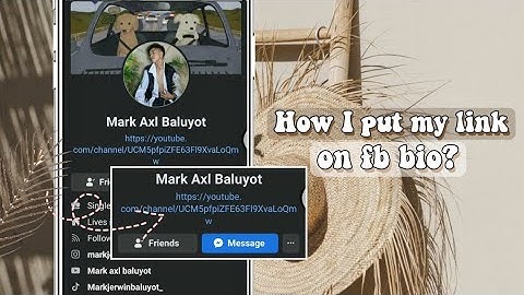 How to put link on fb bio | facebook tutorial 2022