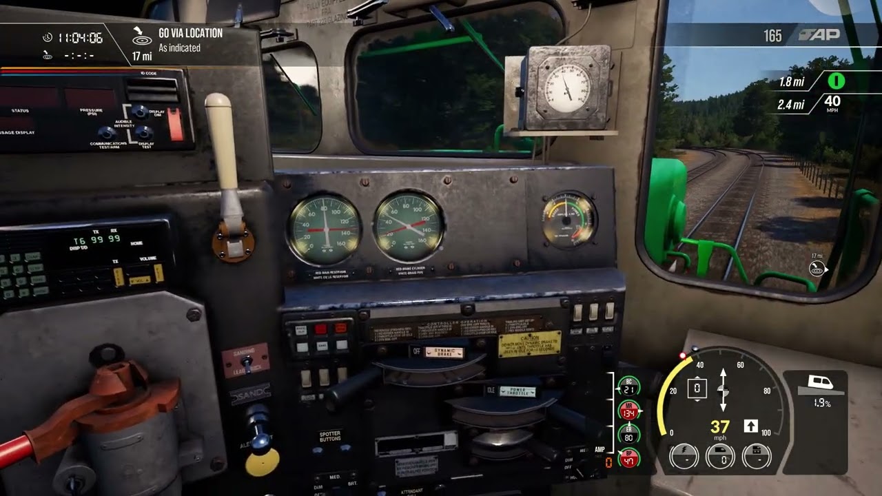 الكندي باللون الاخضر 🚝 في مهمه وسط الجبال 💪 ✅ Train sim world 2