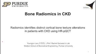 HR-pQCT 기반 방사선학적 분석(Radiomics)을 이용한 만성 신장 질환(CKD) 피질골의 고유 골질 특성 규명