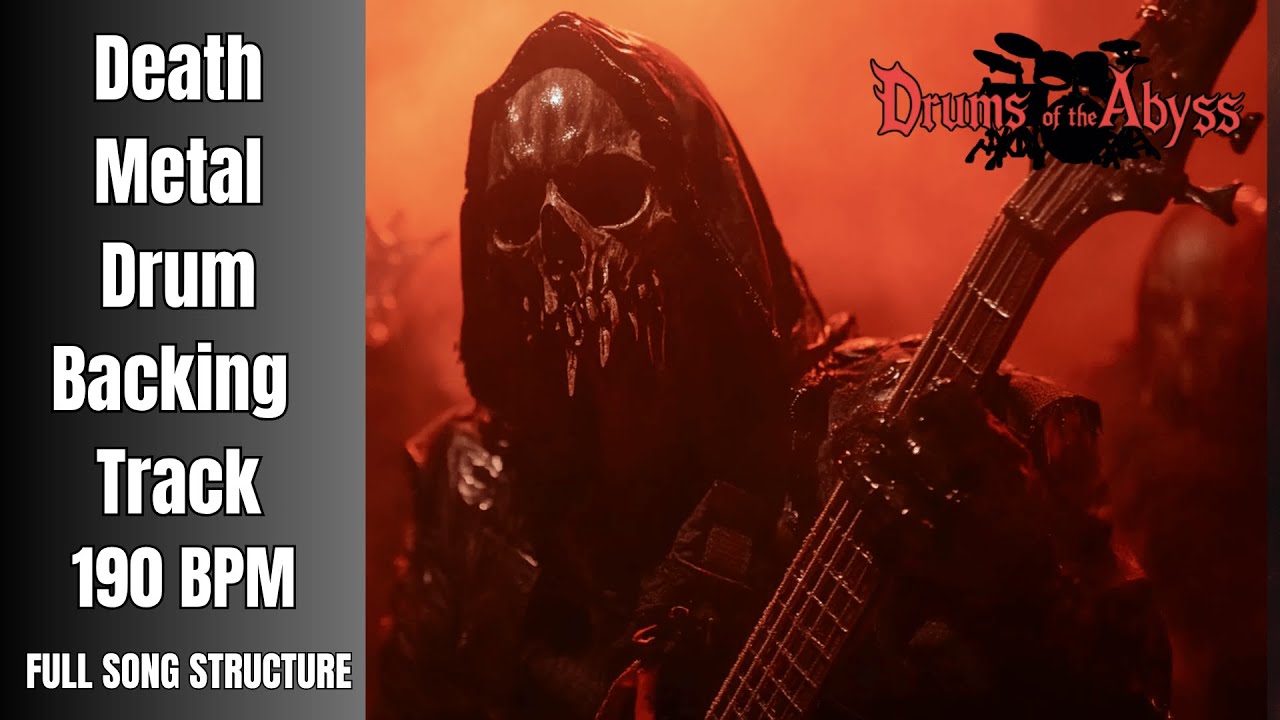 190 BPM Death Metal Drum Track – Relentless Pulse with Brutal ...