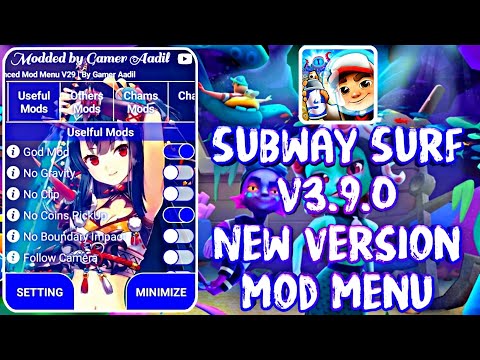 Subway Surf mod menu 2.38.0😲Como baixar subway surf mod atualizado🔥🎿 