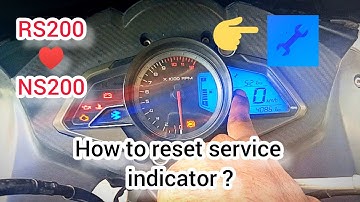 How to remove service icon on Pulsar Rs 200 | Ns 200 | As 200 | Tamil | Harish Wanderer