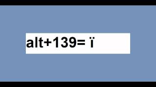 MAKE 257 SPECIAL CHARACTERS WITH THE ALT AND 0 9 ON THE NUMBER PAD
