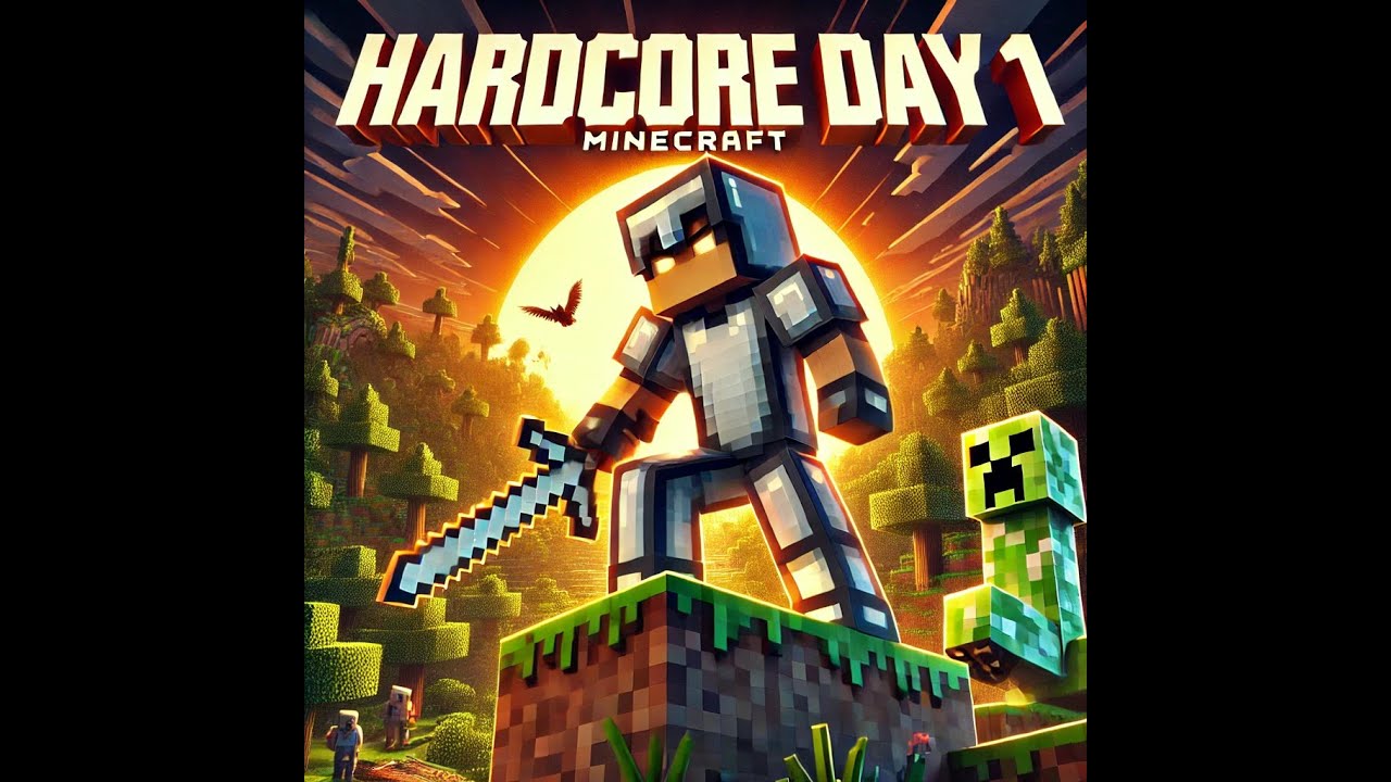 Minecraft HARDCORE DAY 1 - YouTube