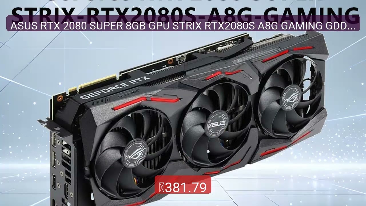 【ジャンク】ASUS　RTX2080 SUPER Rare ASUS - ROG Strix | RTX 2080 Super White Edition 8GB - Gaming