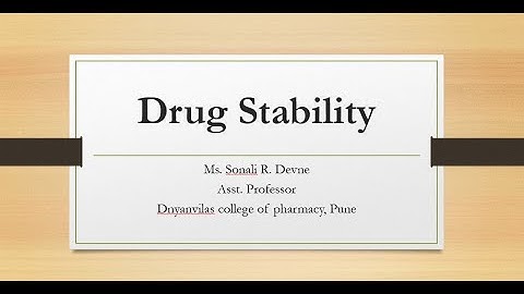 Drug Stability Part 5. #Accelerated stability testing