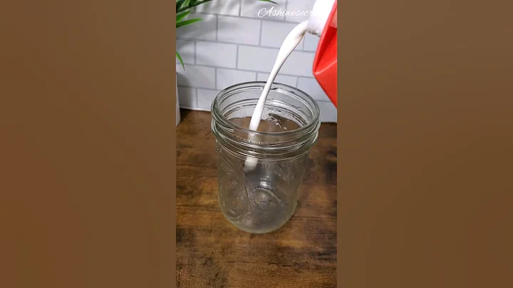 How to froth milk at home without frother.                                #shorts #easyhacks #froth