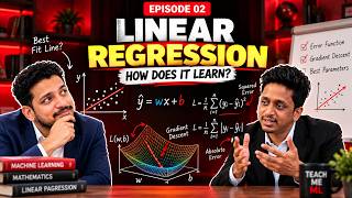 EP02 | Linear Regression Explained From Scratch 📈 | Error Functions & Gradient Descent