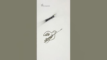 Falcon 🕊️ Signature | Signature Design | Signature Ideas | Ahmed Signature Style #signature #shorts