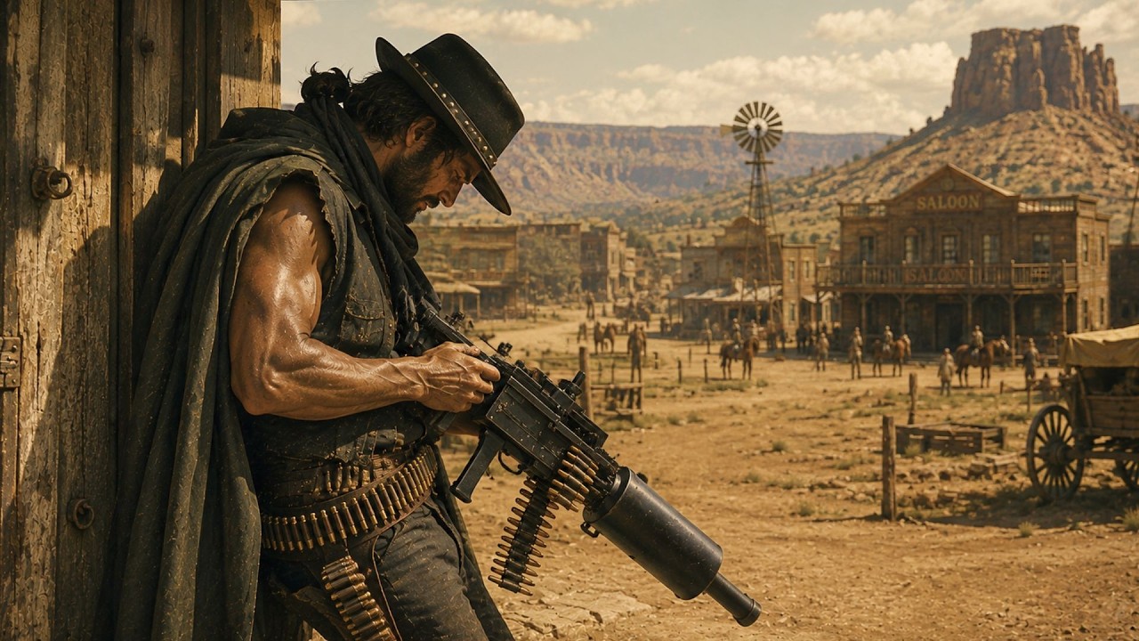 ⁣HIS DAUGHTER WAS SOLD INTO SLAVERY… Django dug a machine gun out of a coffin | Western In English 4K