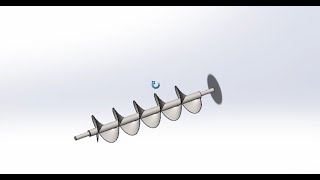Auger modeling with SolidWorks