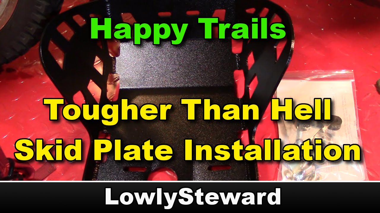 Happy Trails - "Tougher Than Hell Skid Plate" Installation - KLR650