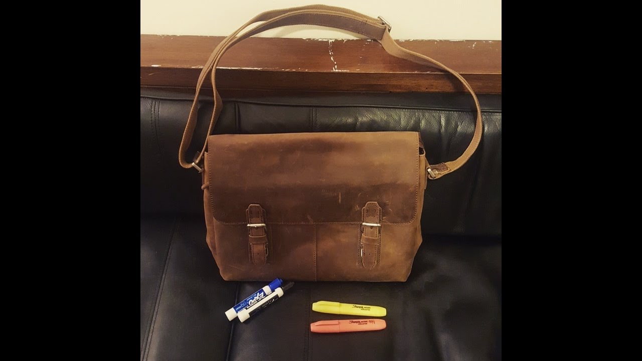 Unboxing Sub100 leather messenger bag?!?! YouTube
