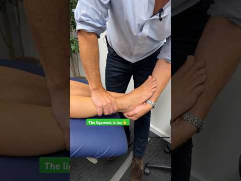 كيفية اختبار رباط الكاحل القدم والكاحل العناية بالقدم العلاج الطبيعي القدمين