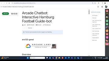 Arcade Chatbot: Interactieve Hamburgse voetbalgids-bot || Laboplossing || Google Cloud Arcade 2025