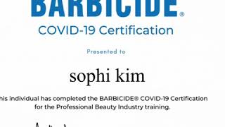 Barbicide Certifications