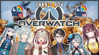 【Overwatch】Overwatch with ID and KR Friends!【NIJISANJI ID x KR | Taka Radjiman】