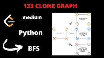 LEETCODE 133 CLONE GRAPH PYTHON |BFS Facebook interview question