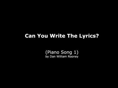 Songwriters Backing Track Piano Song 1