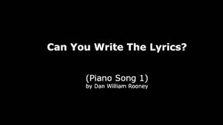 Video thumbnail of "Songwriters Backing Track (Piano Song 1)"