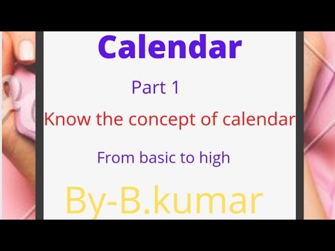 calendar part 1 - YouTube