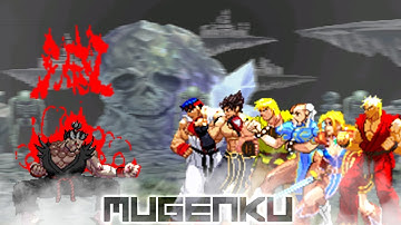 Nightmare Akuma vs Ryu, Jin Kazama, Ken, Chun Li, Sandra, Master Ryo Street Fighter MUGEN Multiverse