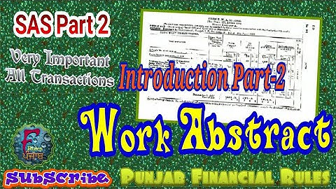 Work Abstract in PWD Introduction Part-2
