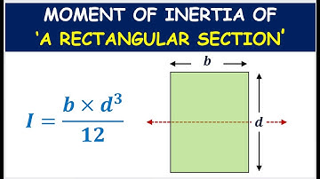 MOMENT OF INERTIA OF RECTANGLE | MOMENT OF INERTIA OF RECTANGULAR SECTION | ENGINEERING MECHANICS