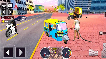Tuk Tuk auto rickshaw driver 3D game - #223 auto rickshaw driving game - Android iOS Gameplay