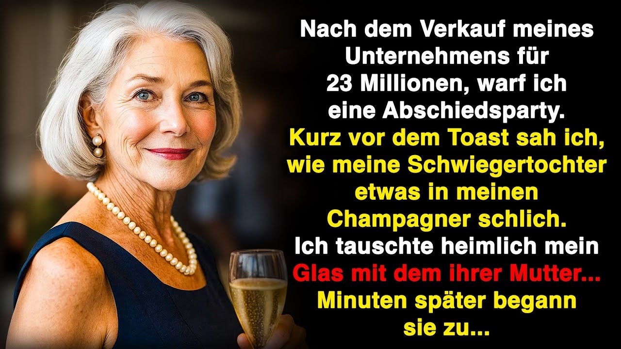 Meine Schwiegertochter schlich etwas in mein Getränk  Ich tauschte die Gläser! Und