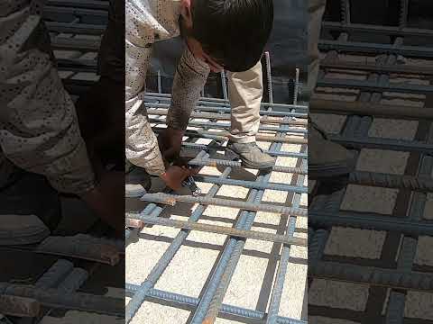 How Ironworkers Secure Rebar in a Concrete Footing